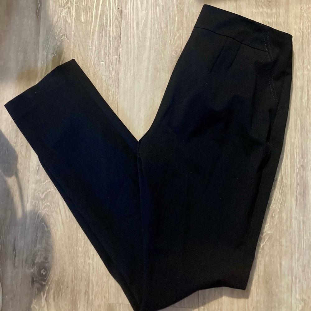 Black Boot Cut Women's Trousers Professional Work Dress Pants